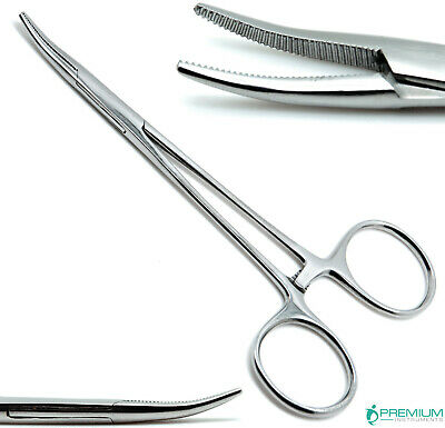 Hemostat Locking Forceps Mosquito 5.5" Surgical Dental Curved Instruments