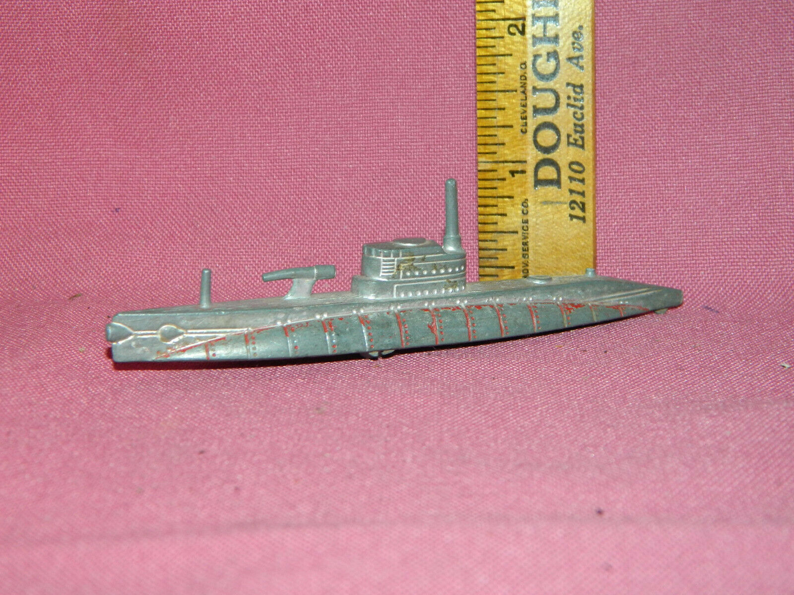 Vintage Tootsietoy Submarine Toy - Good Shape - Original Cond. - Vhtf