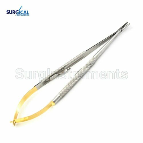 T/c Castroviejo Needle Holder 7" Straight Surgical Dental Instruments