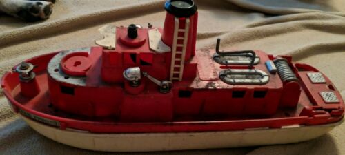 Vintage Ideal Siren Water Pumping Fire Boat  #4714 1960s Rough As Is Wysiwyg
