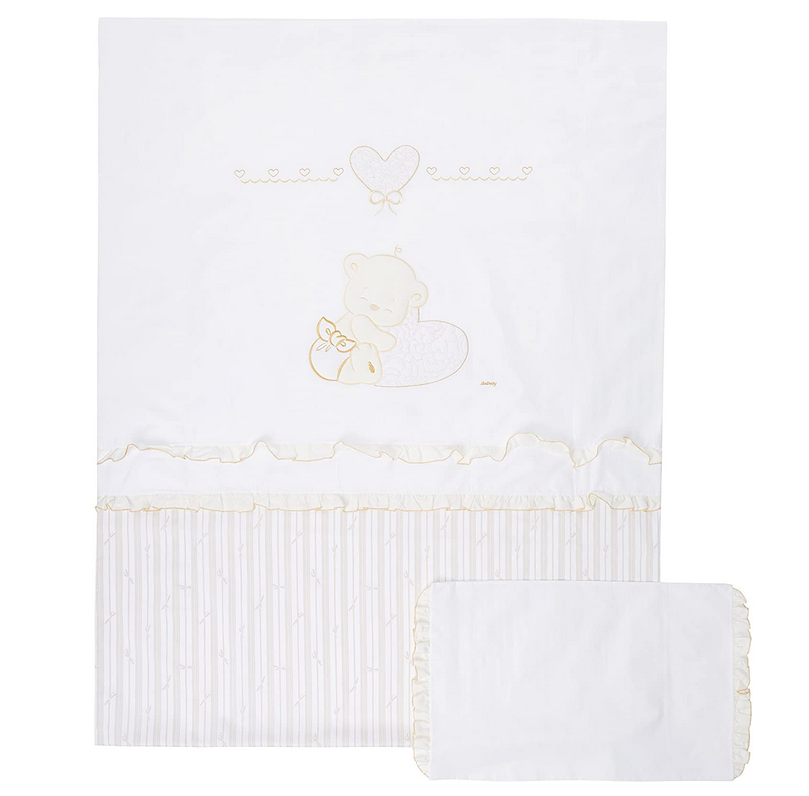Italbaby Love Pony Set Cover Bedding Blanket With Closing Colour Beige