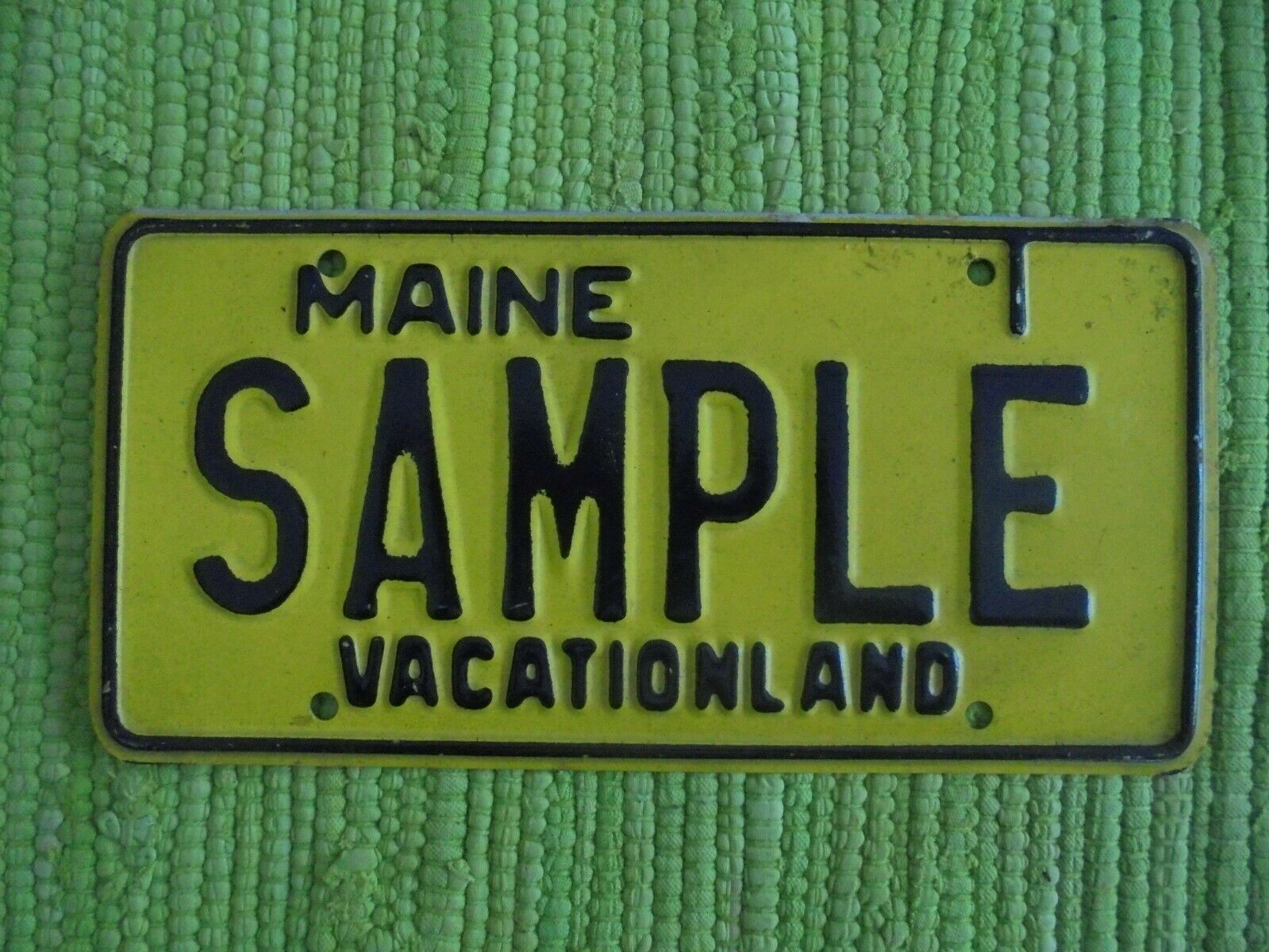 1970 Maine Sample License Plate Me 70 Vacationland Tag