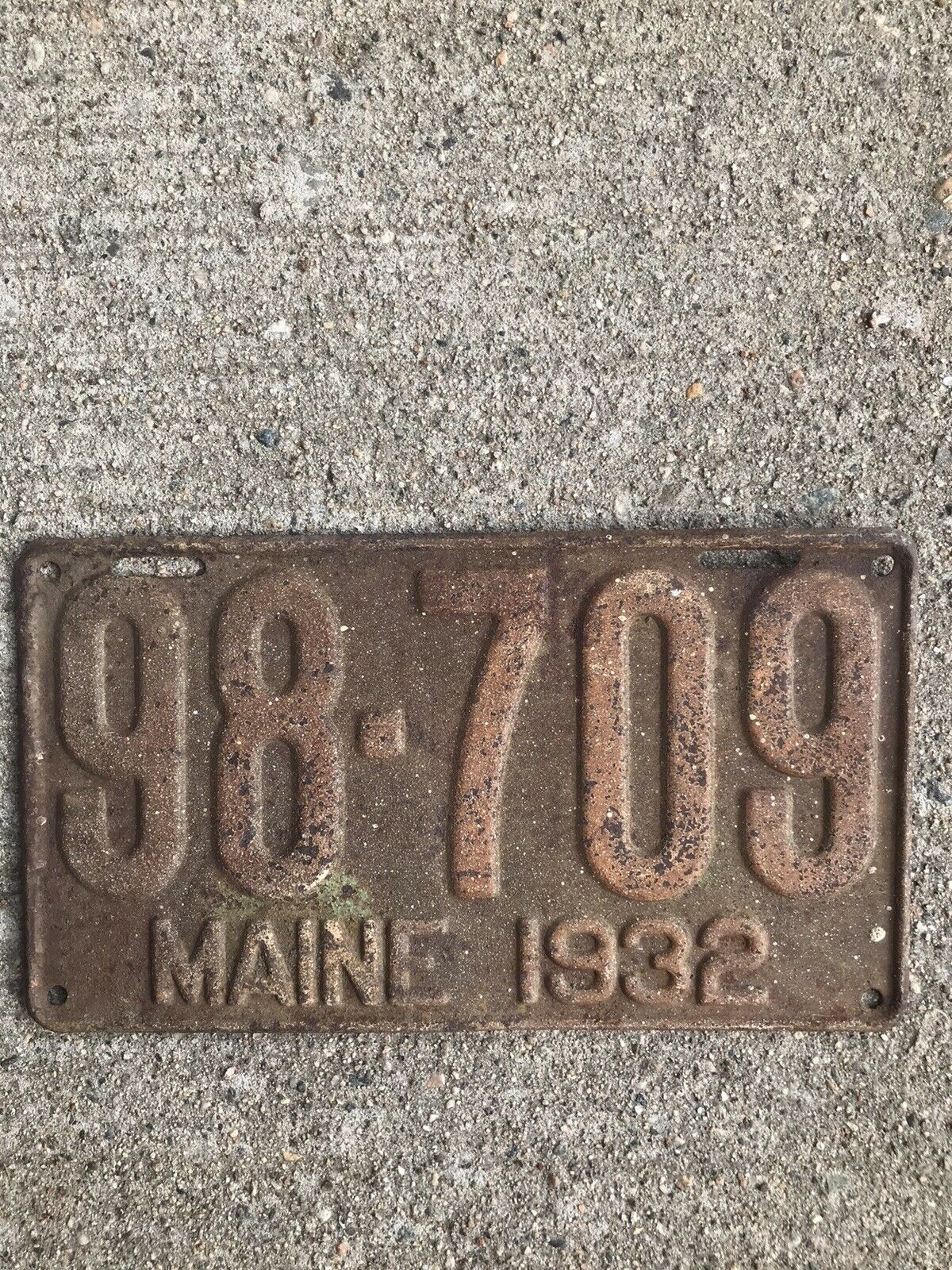1932 Maine License Plate Chevy Ford Dodge