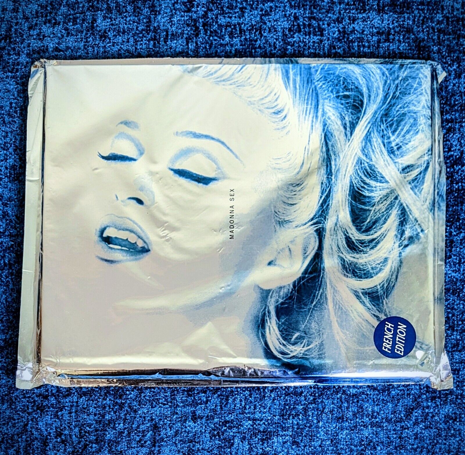 Madonna Sealed French Sex Book W Promo Cd Dita Comic 1992 Blue Hype Erotica
