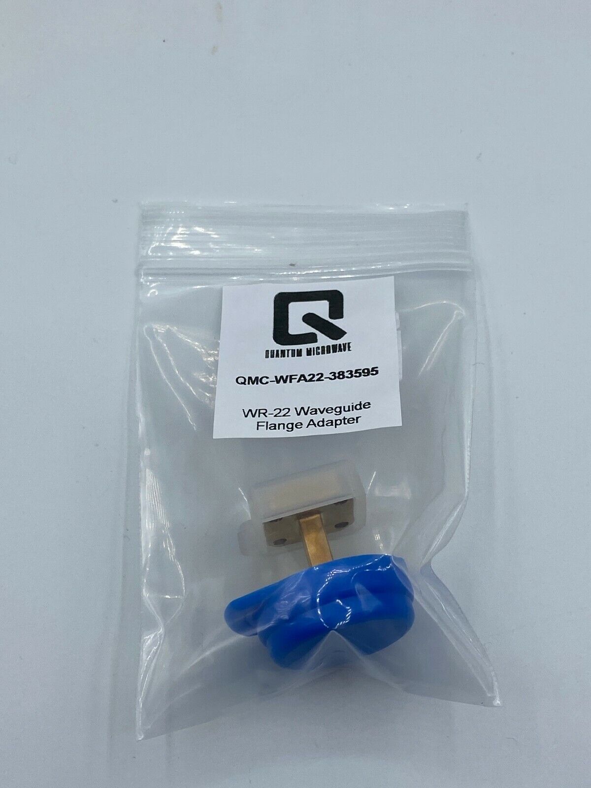 Wr-22 Waveguide Flange Adapter Gold Plated By Quantum Microwave