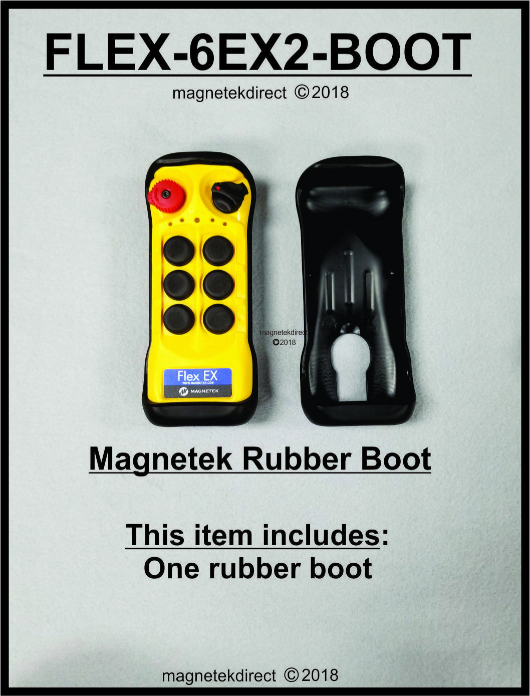 Magnetek Flex 6ex2 Rubber Boot For 6 Button Transmitter Flex-6ex2-boot Gen2