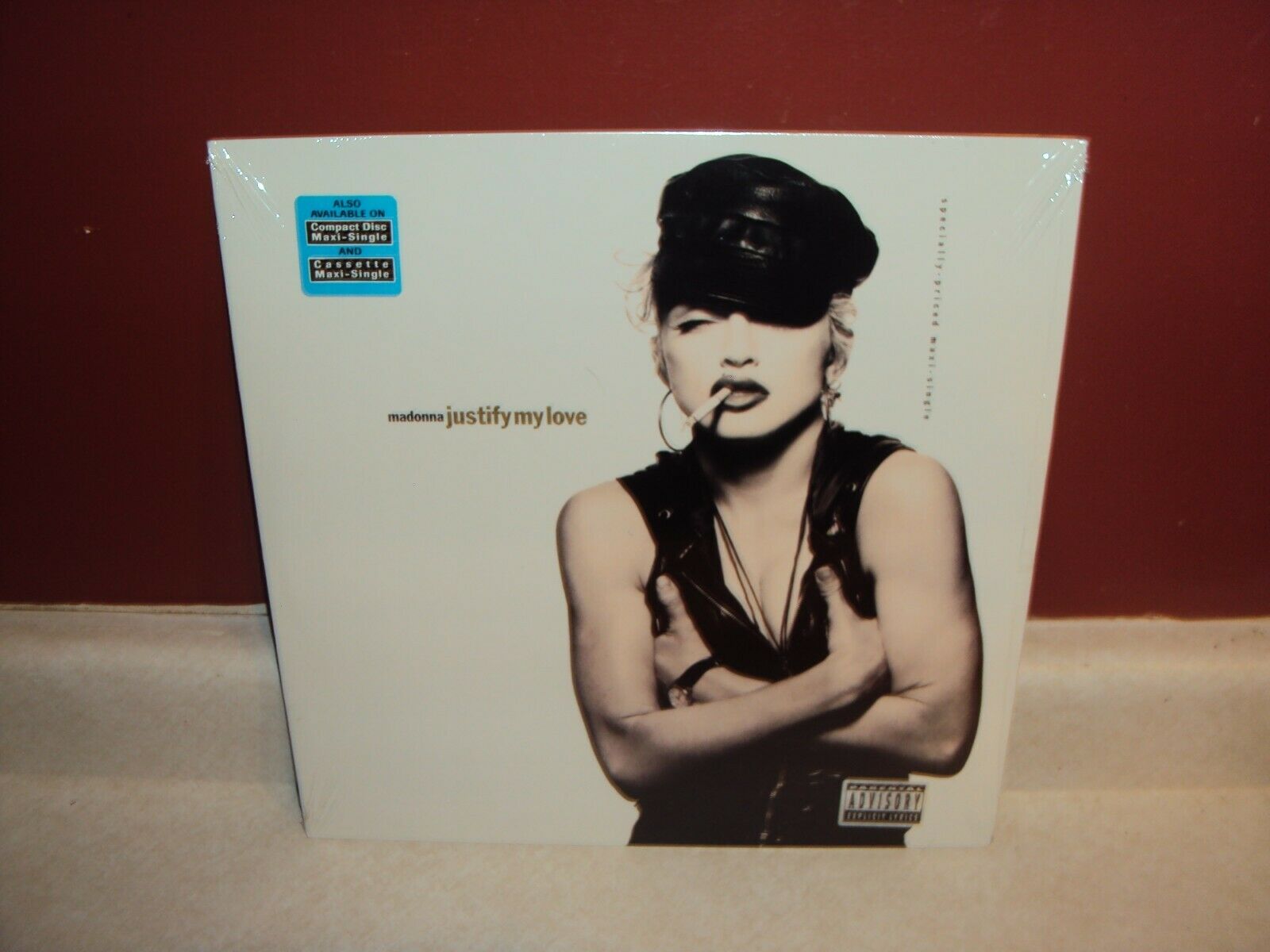 Madonna Justify My Love Usa 12" Single Vinyl Record Factory Sealed Hype Sticker
