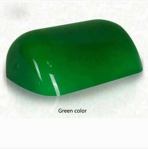 Green Replacement Glass Bankers Lamp Shade Cover For Desk Lamp L8.85 W5.11