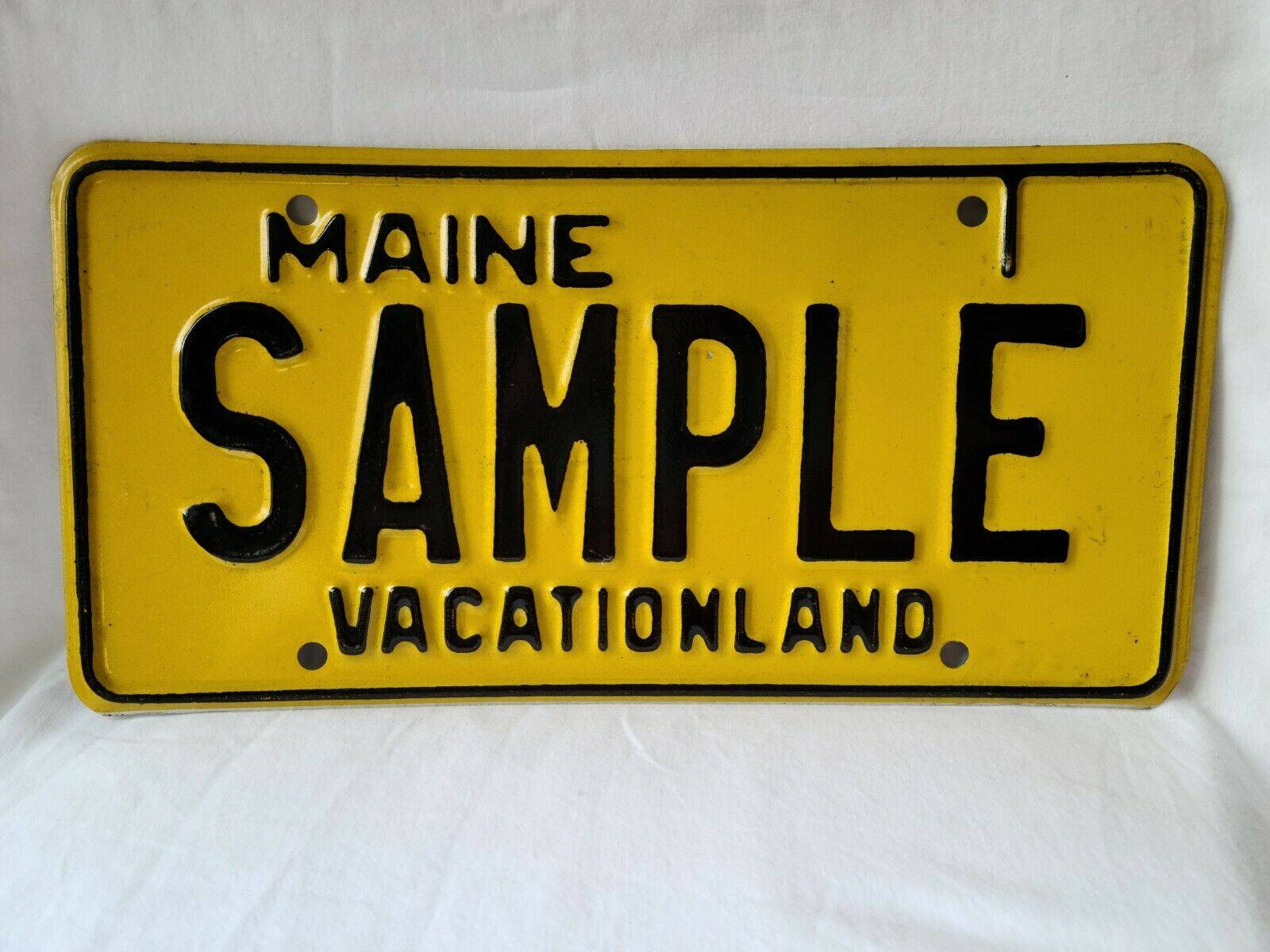 Vintage 1985 Maine Vacationland Sample License Plate