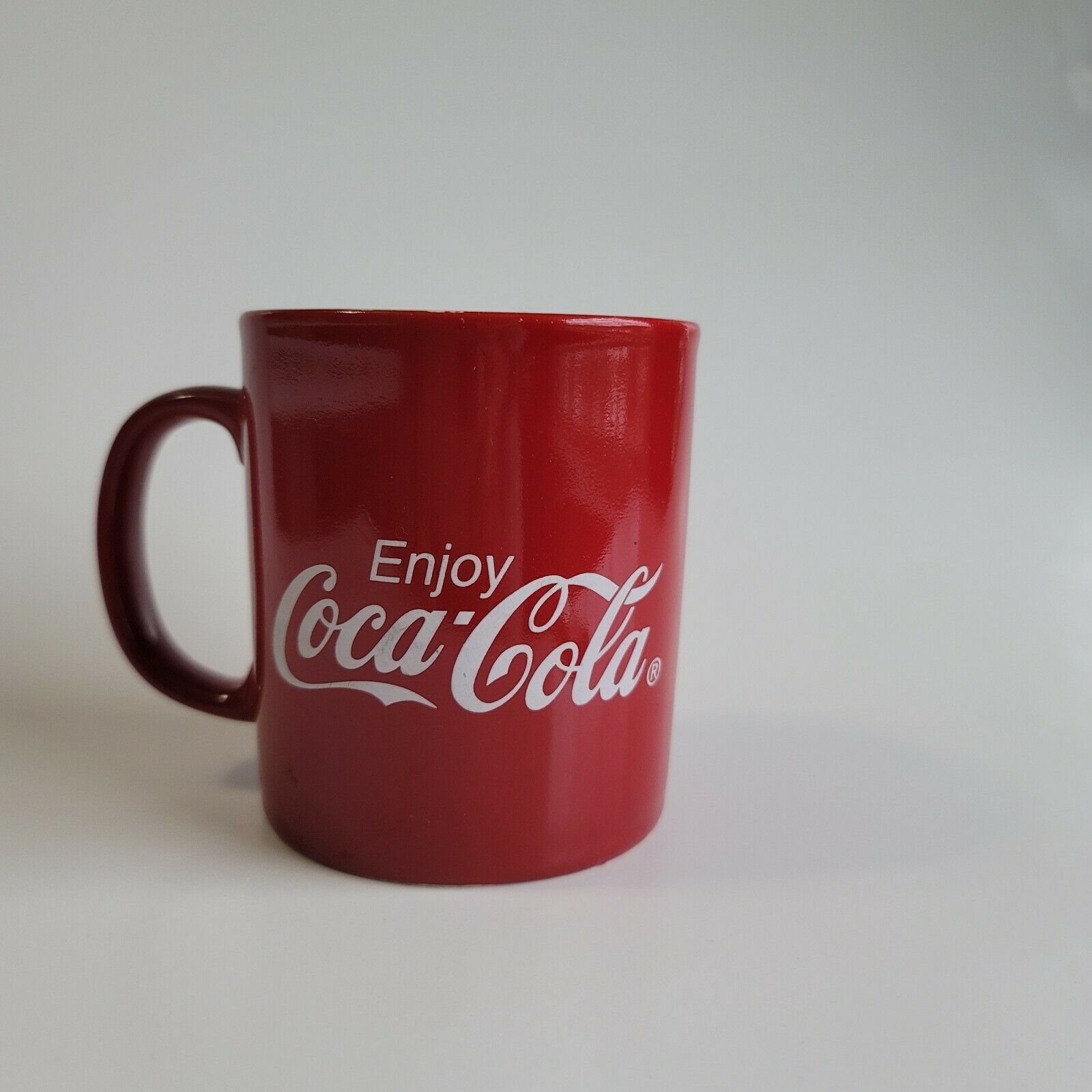 Vintage Kilncraft England Coca Cola Red Coffee Cup Mug