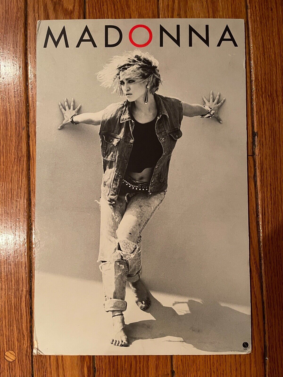 Madonna - 1st Sire Promo Poster - 1983  Rare Original  22x14 Steven Meisel