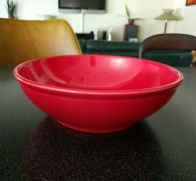 Syracuse China Restaurant Ware Heavy Red Serving Bowl Salad Vegetable Pasta