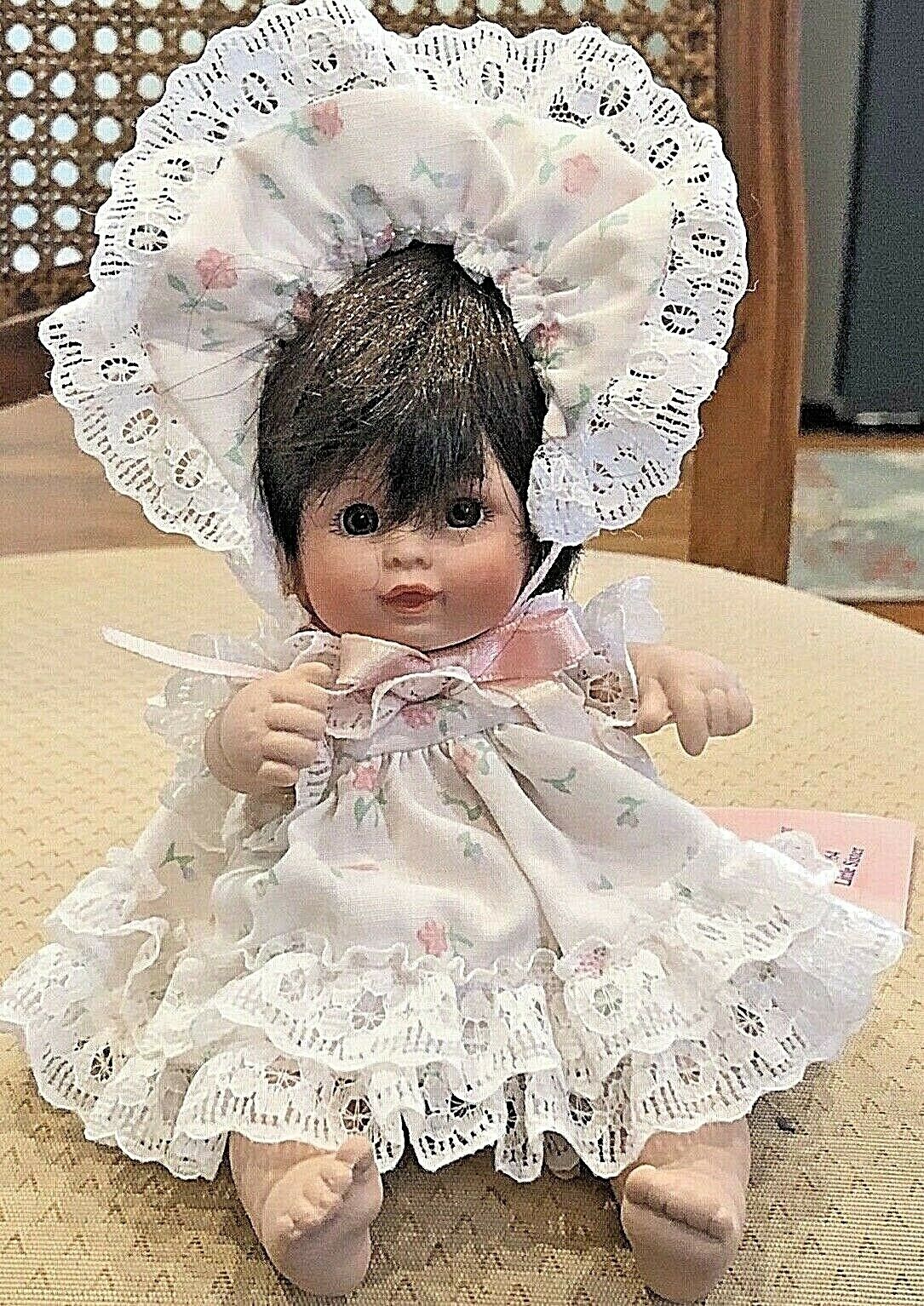 1995 Vintage Effanbee Doll Company Porcelain 6" Doll Mp164 Little Sister