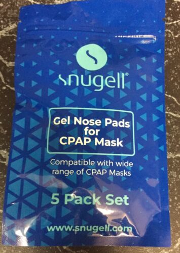 Snugell - Gel Nose Pads - For Cpap Mask - 5 Pack Set- Reduces Redness Irritation
