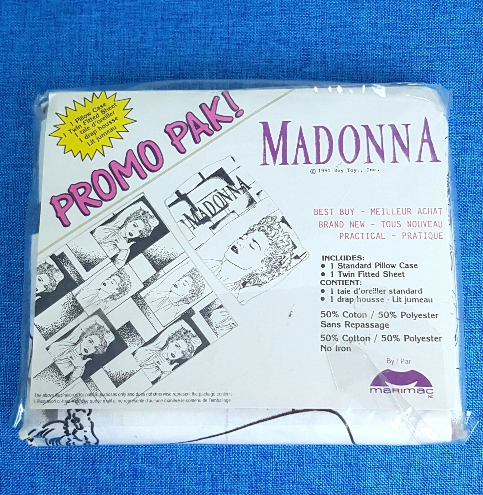Madonna Sealed Promo Pack Vogue Sheet Pillow Boy Toy 1991 Icon Fan Club Rare