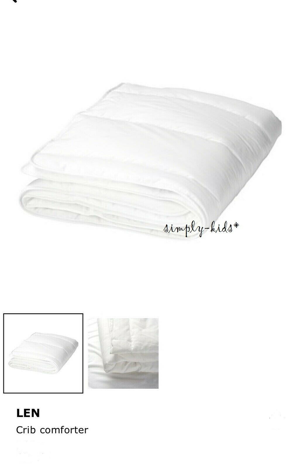 New Ikea Len Comforter Len Crib Quilt White 728.991.10 Toddler Kids Bedroom