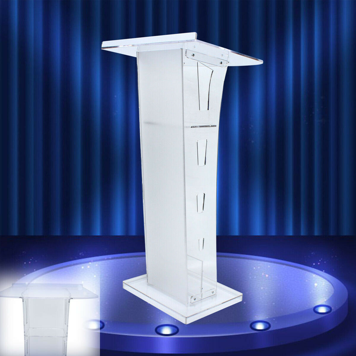 Plexiglass Conference Pulpit Acrylic Podium Clear Church Lectern Pulpit Office