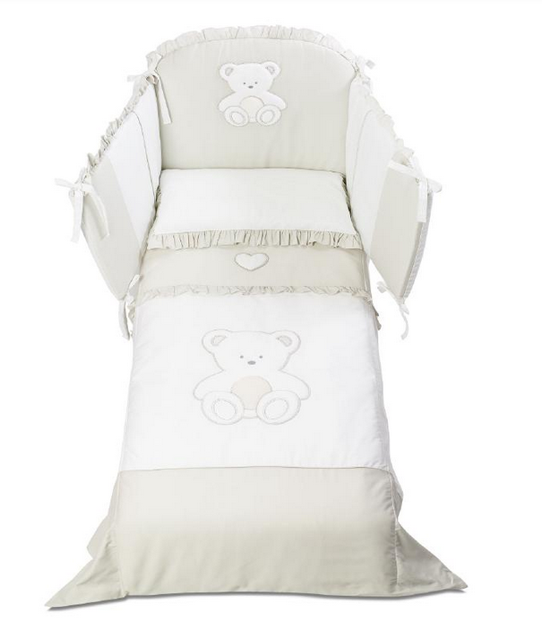 Italbaby Love Pony Set Cover Bedding Blanket With Closing White Colour
