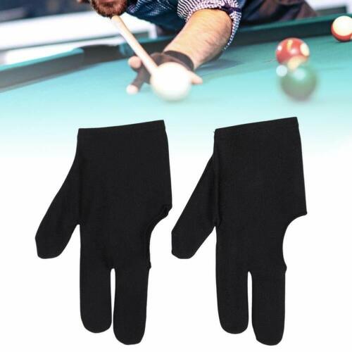 10pcs 3 Fingers Billiard Cue Pool Gloves Snooker Left Hand Nylon Accessories Us