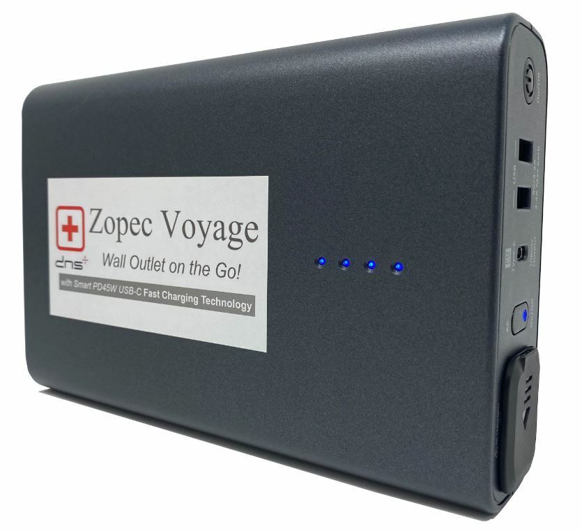 Zopec Voyage Universal Smart Cpap Battery With Pd45w Charging! (up To 2 Nights)