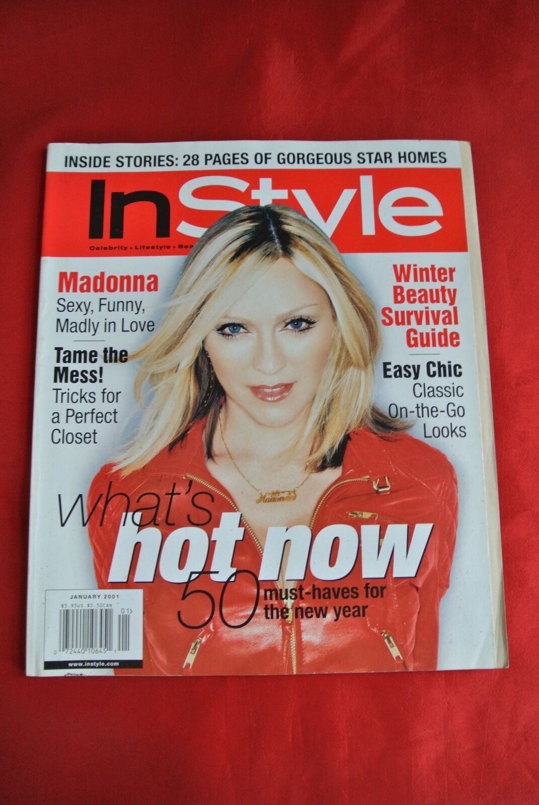 Madonna January 2001 In Style Celebrity Fashion Magazine