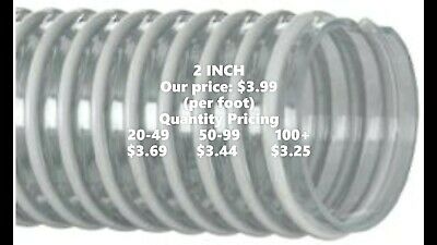 Kanaflex 100 Cl2 - 2" Corrugated Clear Pvc Water Suction Hose (per Foot)